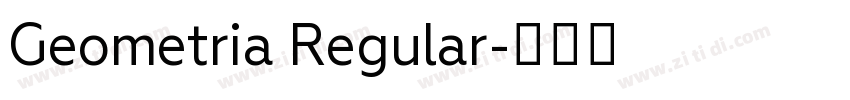 Geometria Regular字体转换
